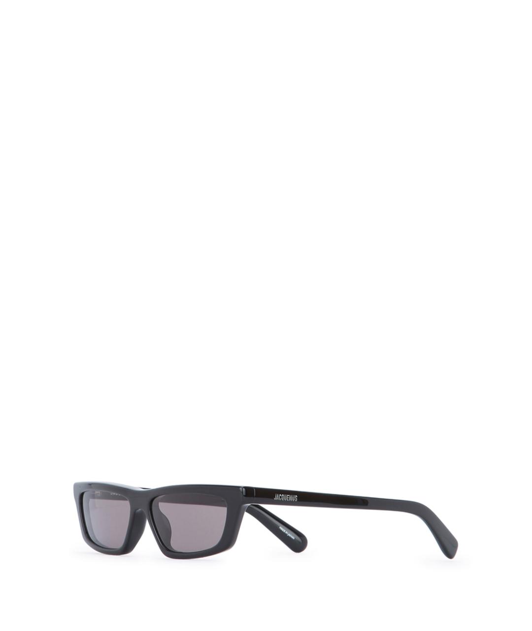 JACQUEMUS Черные пластиковые солнцезащитные очки, фото 1