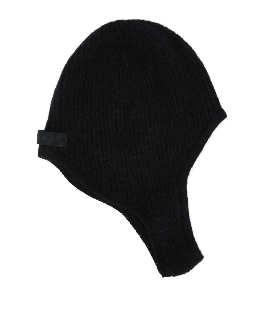 JACQUEMUS Черная шерстяная шапка, фото 1