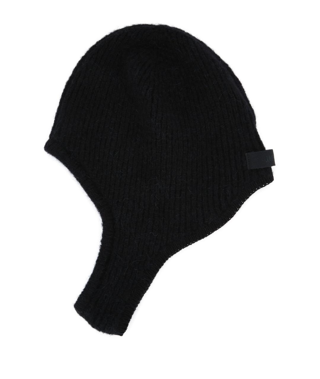 JACQUEMUS Черная шерстяная шапка, фото 2