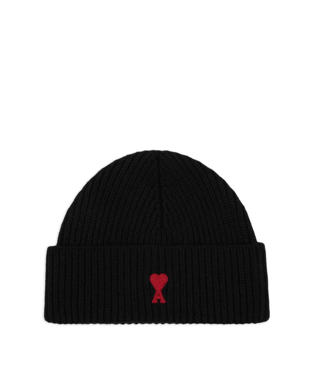 Ami Paris Черная шерстяная шапка, фото 1