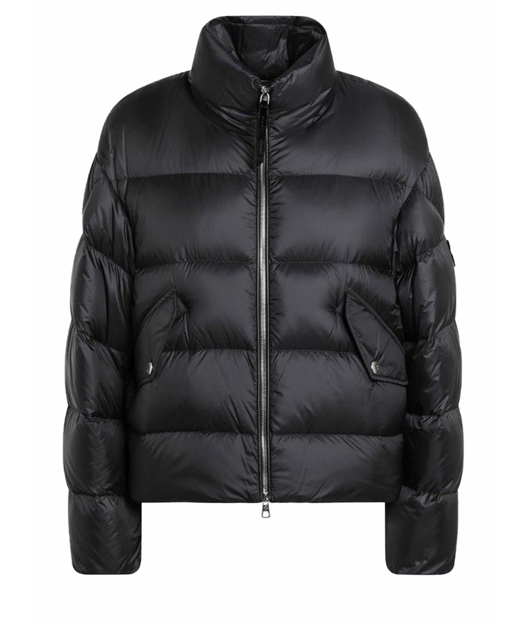 MONCLER Черный полиамидовый пуховик, фото 1