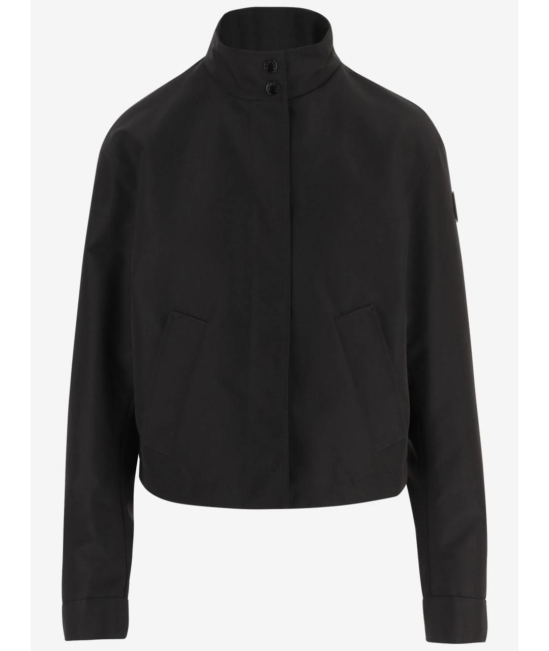 MONCLER Черная полиэстеровая куртка, фото 5