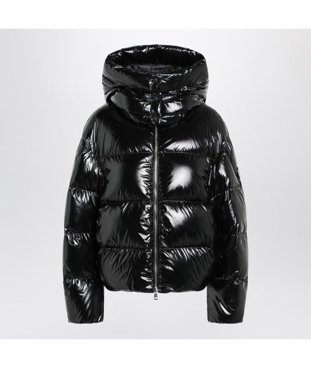 MONCLER Черный полиамидовый пуховик, фото 4