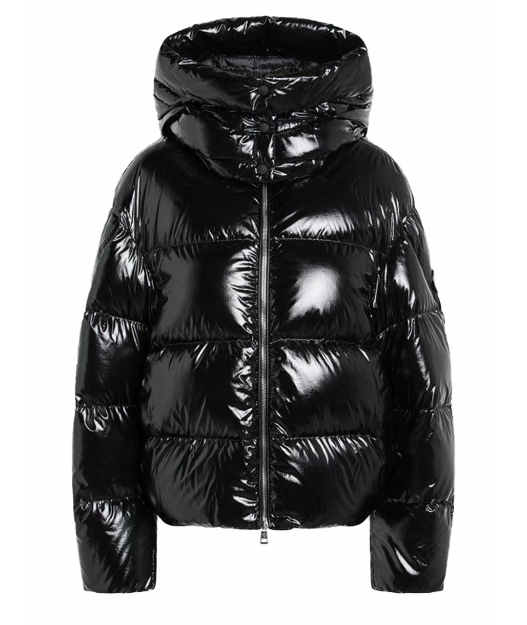 MONCLER Черный полиамидовый пуховик, фото 1