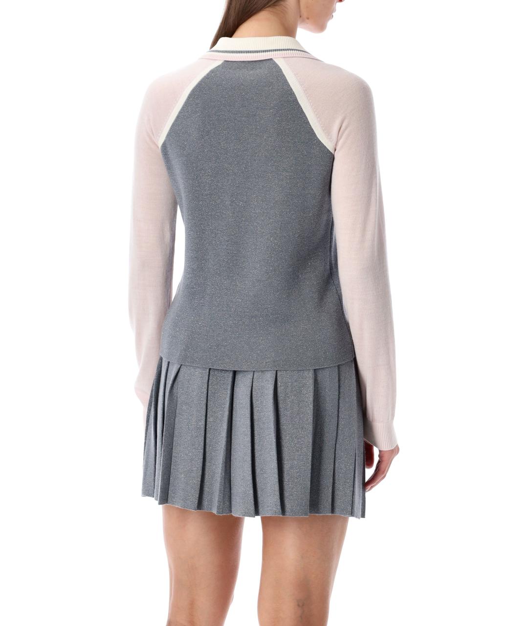 CASABLANCA Серебрянный шерстяной джемпер / свитер, фото 3