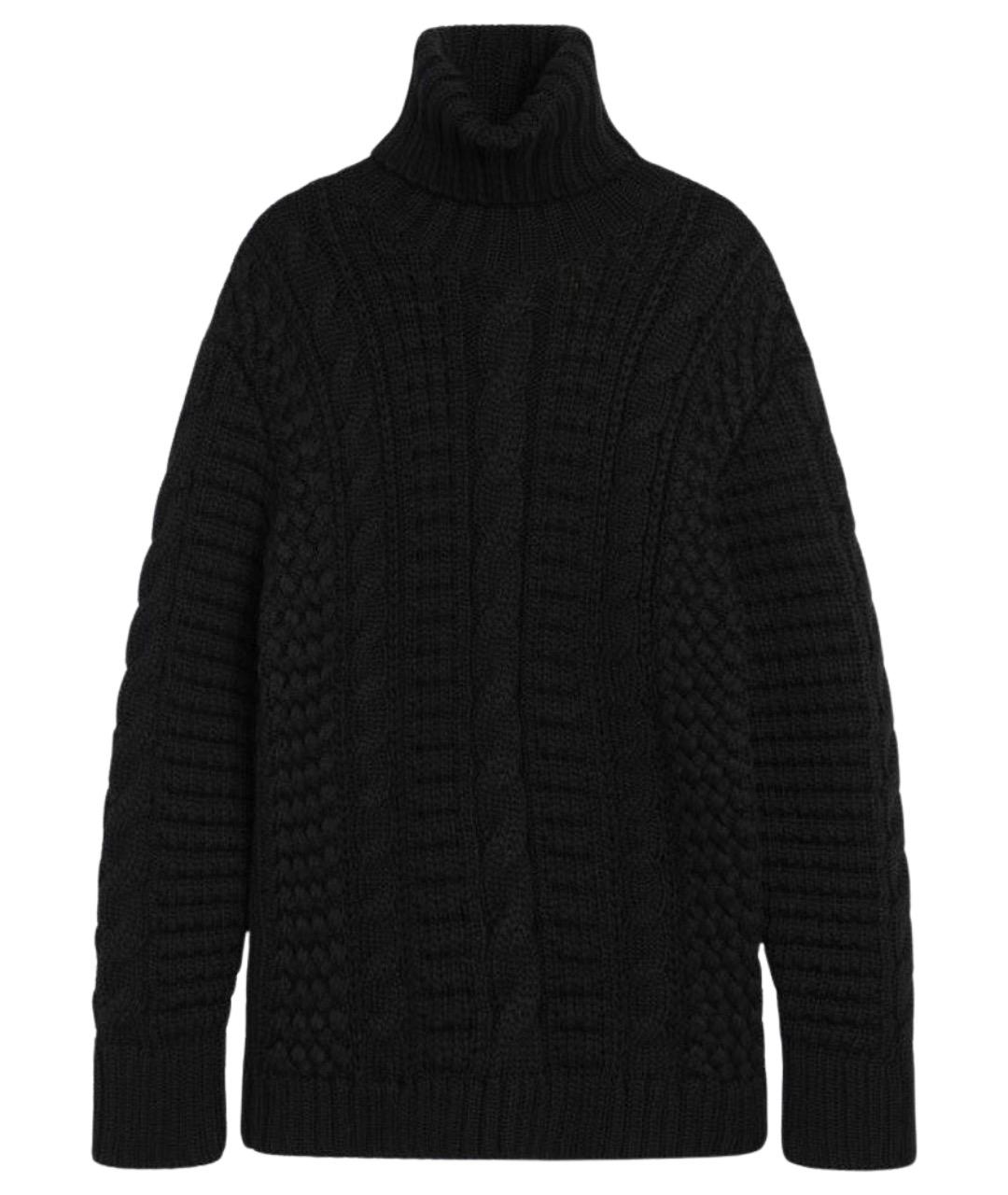 MONCLER Черный шерстяной джемпер / свитер, фото 1