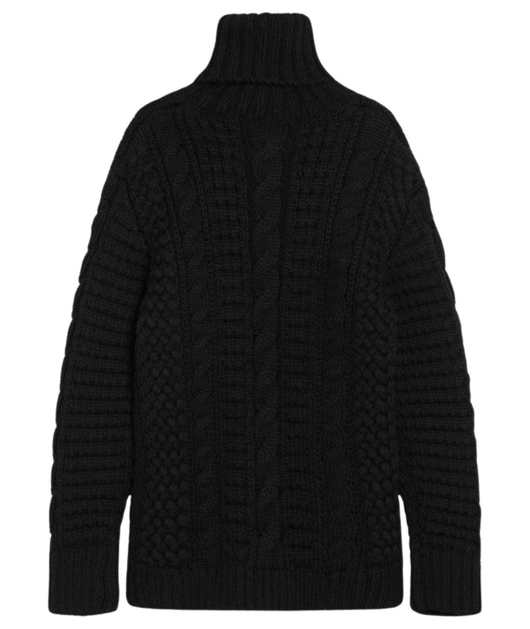 MONCLER Черный шерстяной джемпер / свитер, фото 2