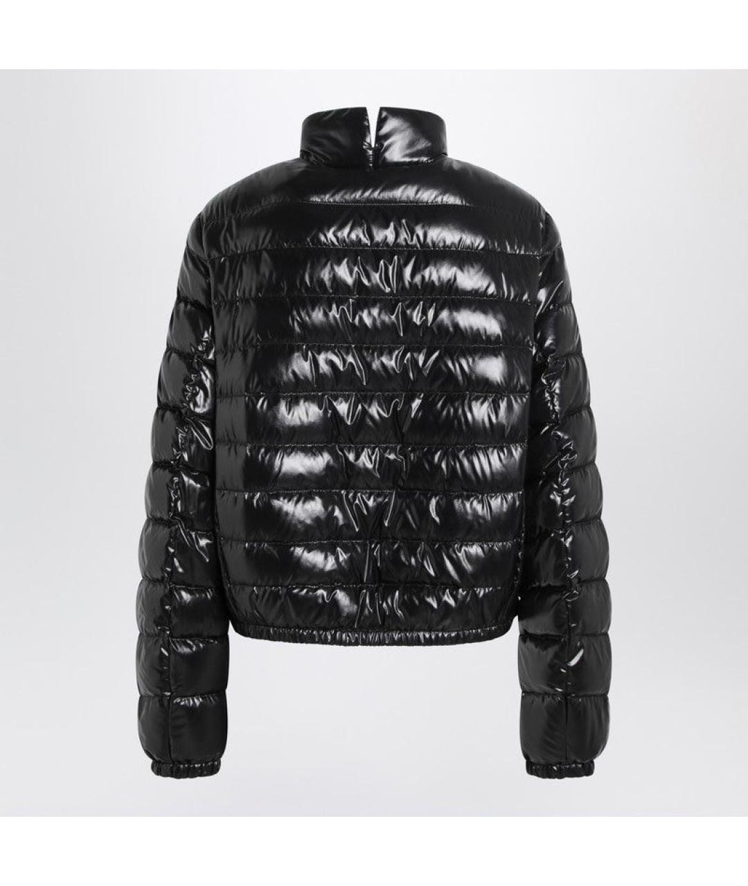 MONCLER Черный полиамидовый пуховик, фото 2