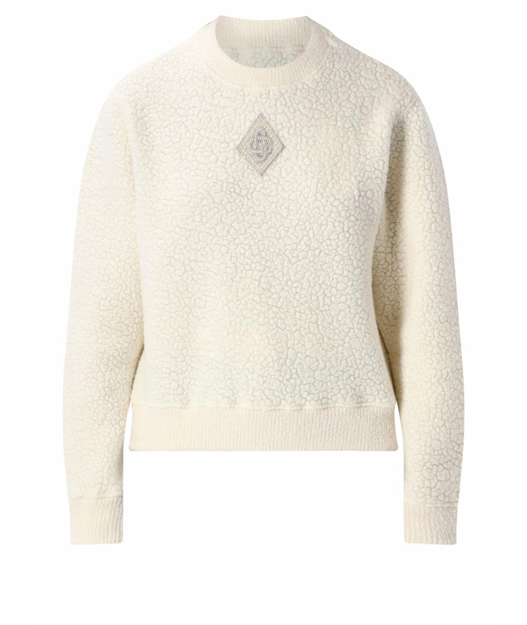 CASABLANCA Белый шерстяной джемпер / свитер, фото 1