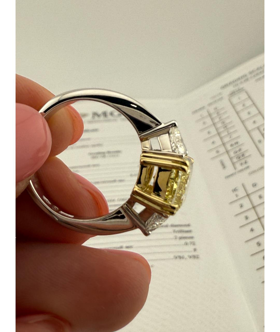 DAMIANI Желтое кольцо из белого золота, фото 5