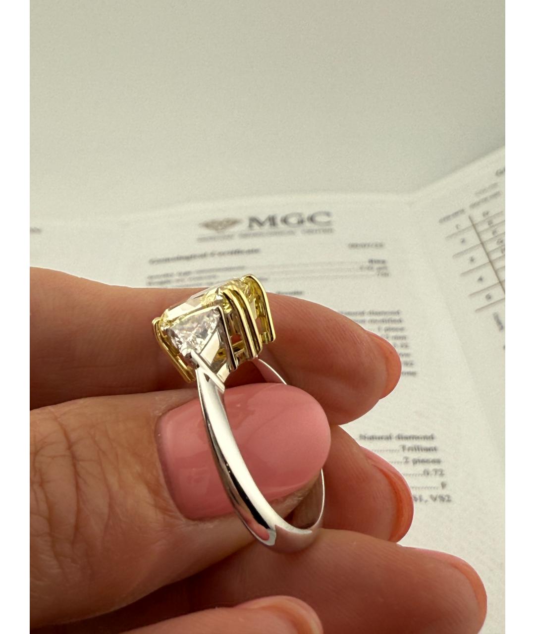 DAMIANI Желтое кольцо из белого золота, фото 4