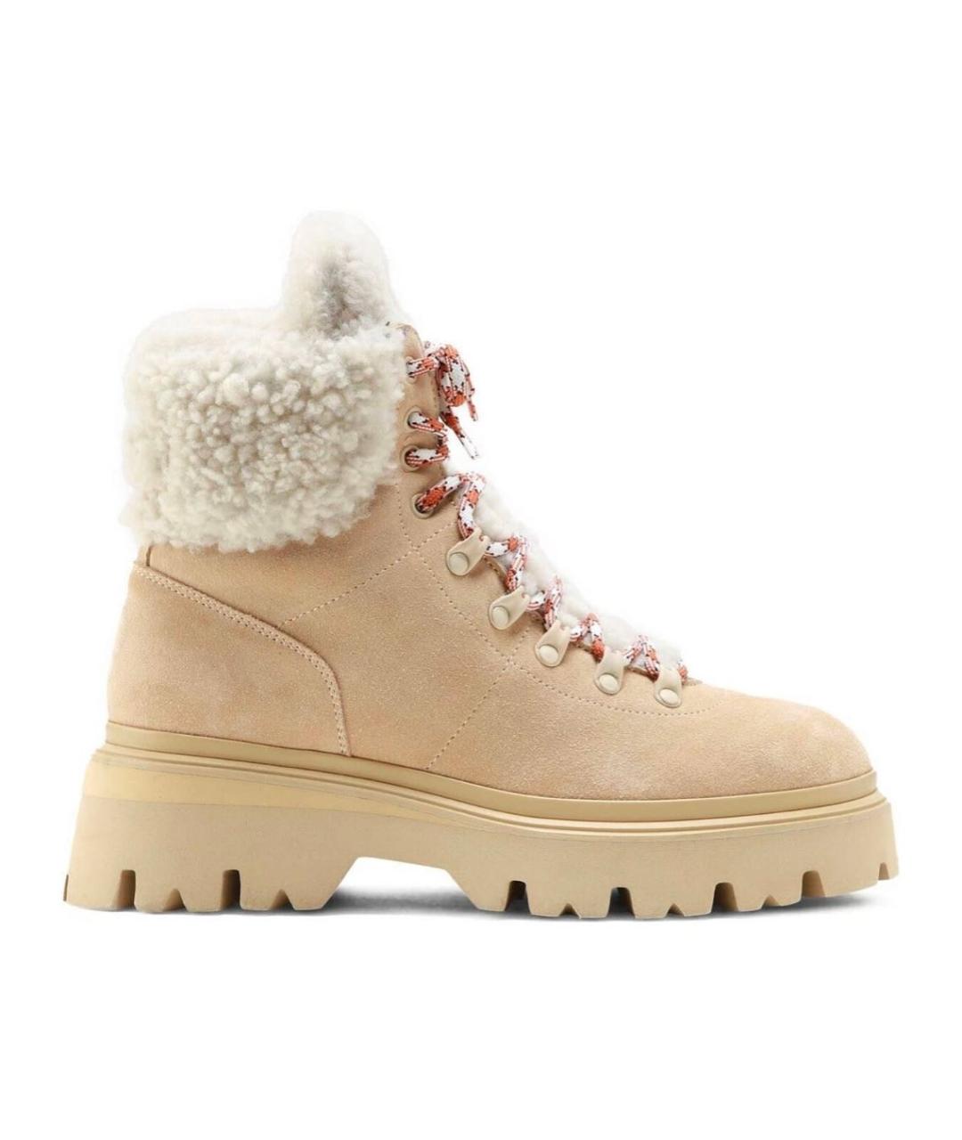 WOOLRICH Бежевые замшевые ботинки, фото 6