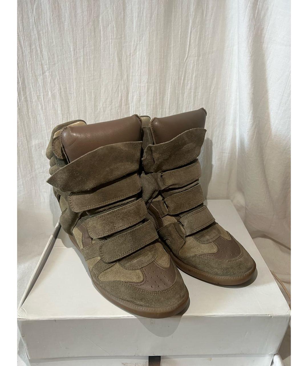 ISABEL MARANT Коричневые кожаные ботинки, фото 2