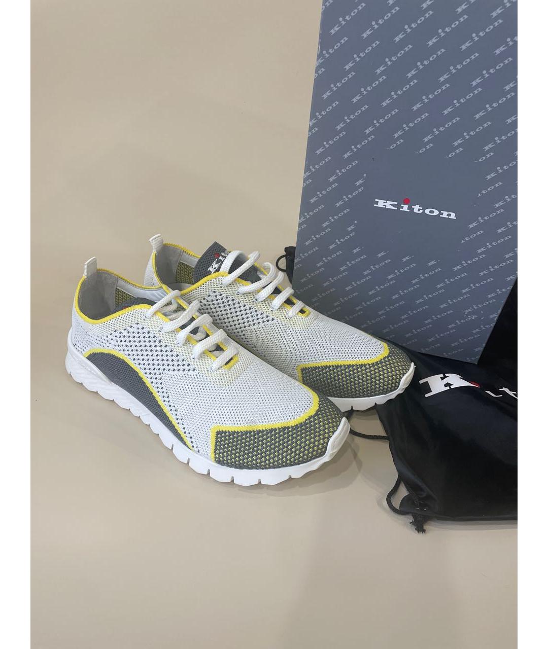 KITON Мульти текстильные низкие кроссовки / кеды, фото 2