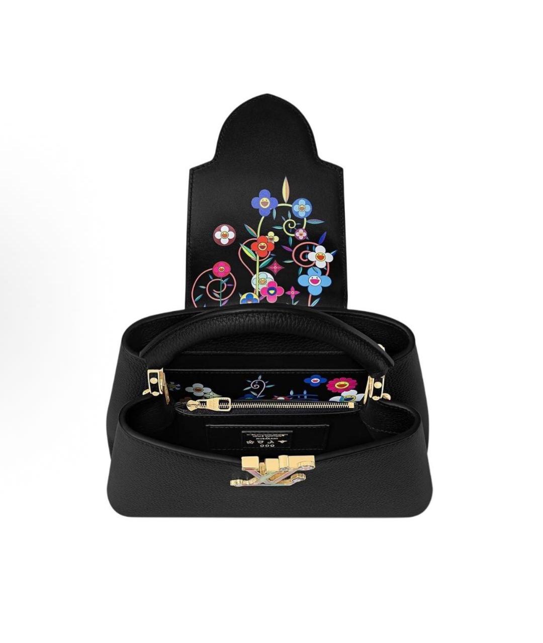 LOUIS VUITTON Черная сумка с короткими ручками, фото 4