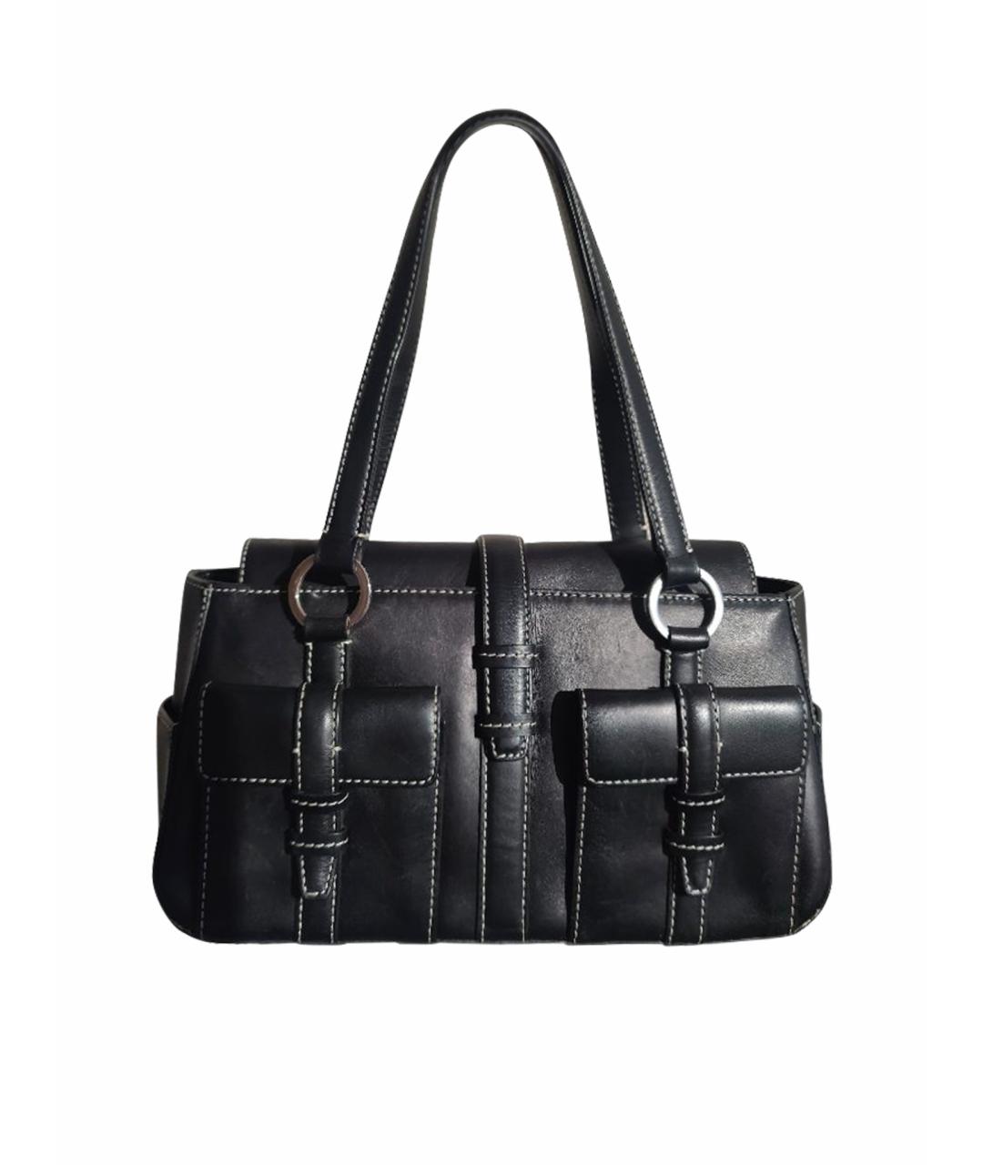 GIVENCHY Черная кожаная сумка с короткими ручками, фото 1