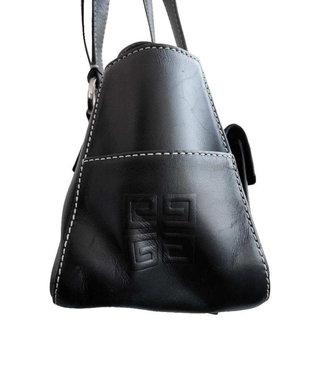 GIVENCHY Черная кожаная сумка с короткими ручками, фото 6