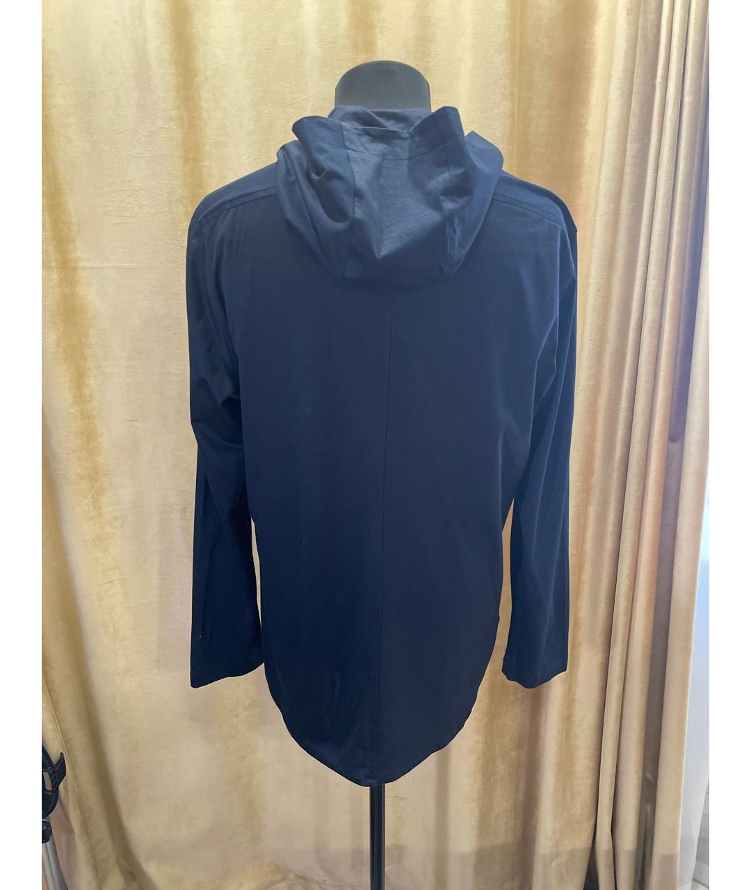 KITON Темно-синяя хлопковая кэжуал рубашка, фото 2
