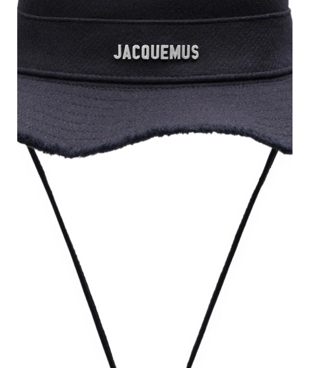 JACQUEMUS Темно-синяя хлопковая шляпа, фото 2