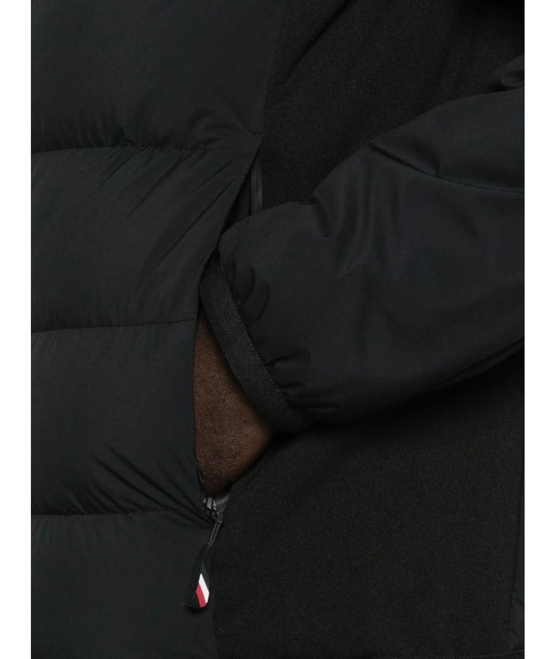 MONCLER Черная полиэстеровая куртка, фото 5