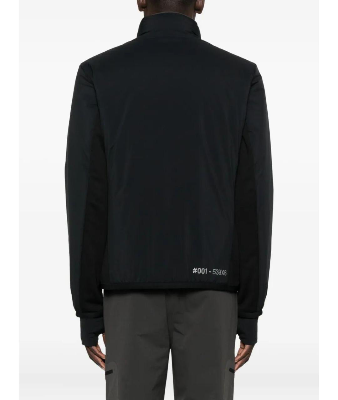 MONCLER Черная полиэстеровая куртка, фото 4