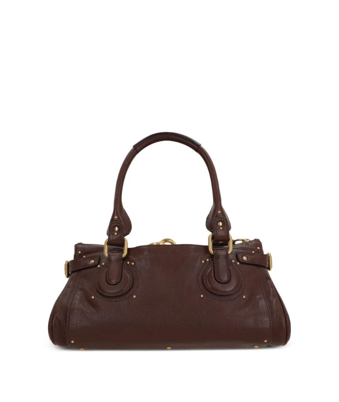 CHLOE Коричневая кожаная сумка тоут, фото 2
