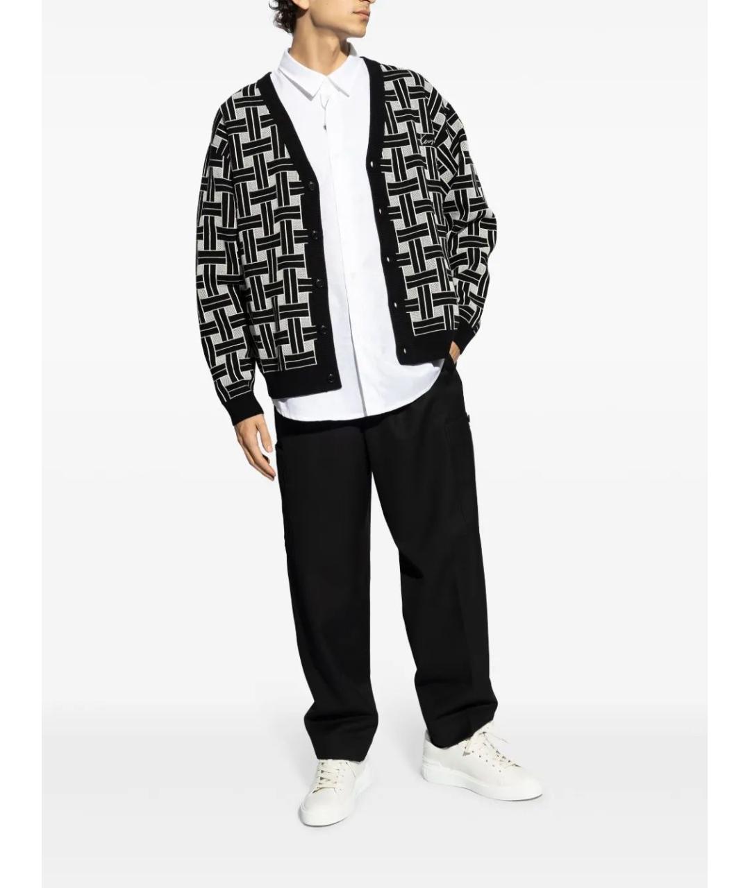 KENZO Черные шерстяные повседневные брюки, фото 2