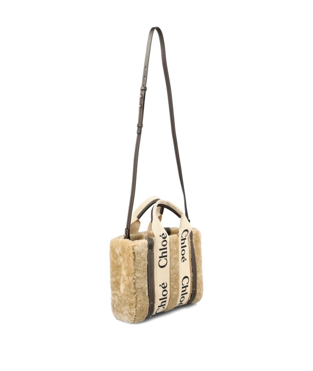 CHLOE Бежевая сумка тоут, фото 3