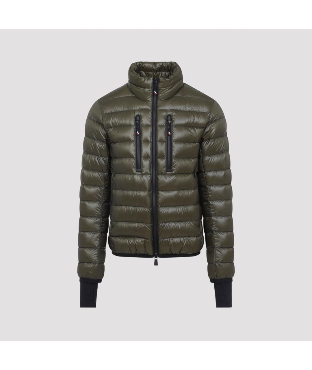 MONCLER Хаки полиэстеровая куртка, фото 2