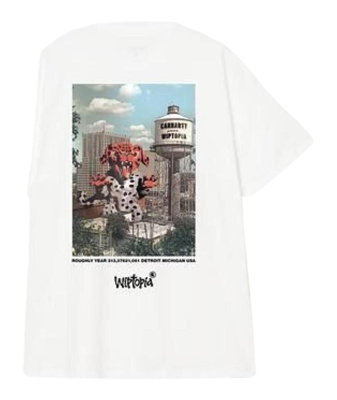 CARHARTT WIP Белая хлопковая футболка, фото 2