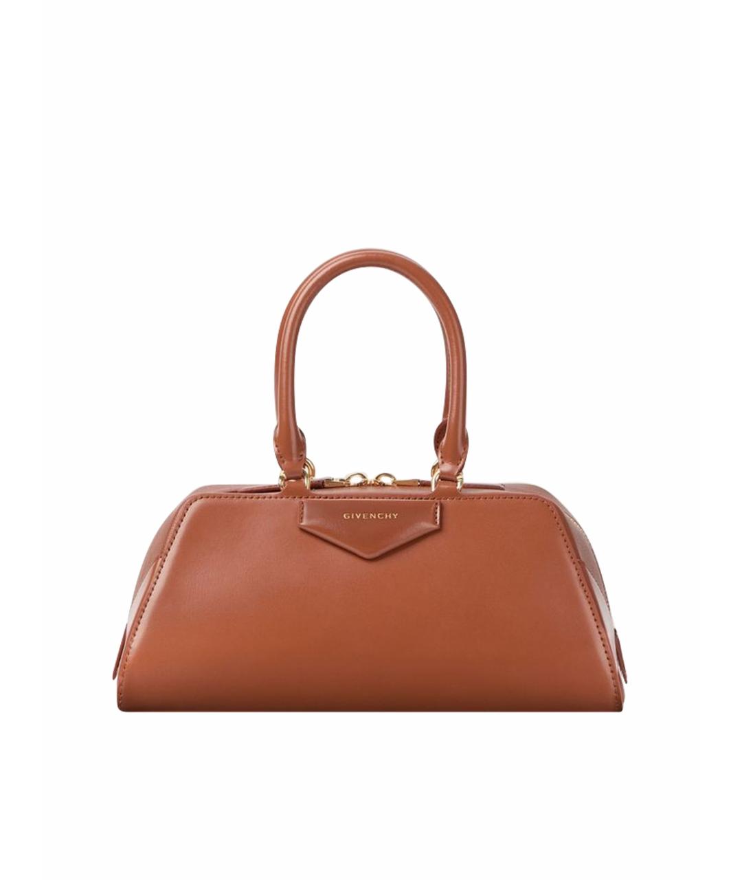 GIVENCHY Коричневая кожаная сумка тоут, фото 1