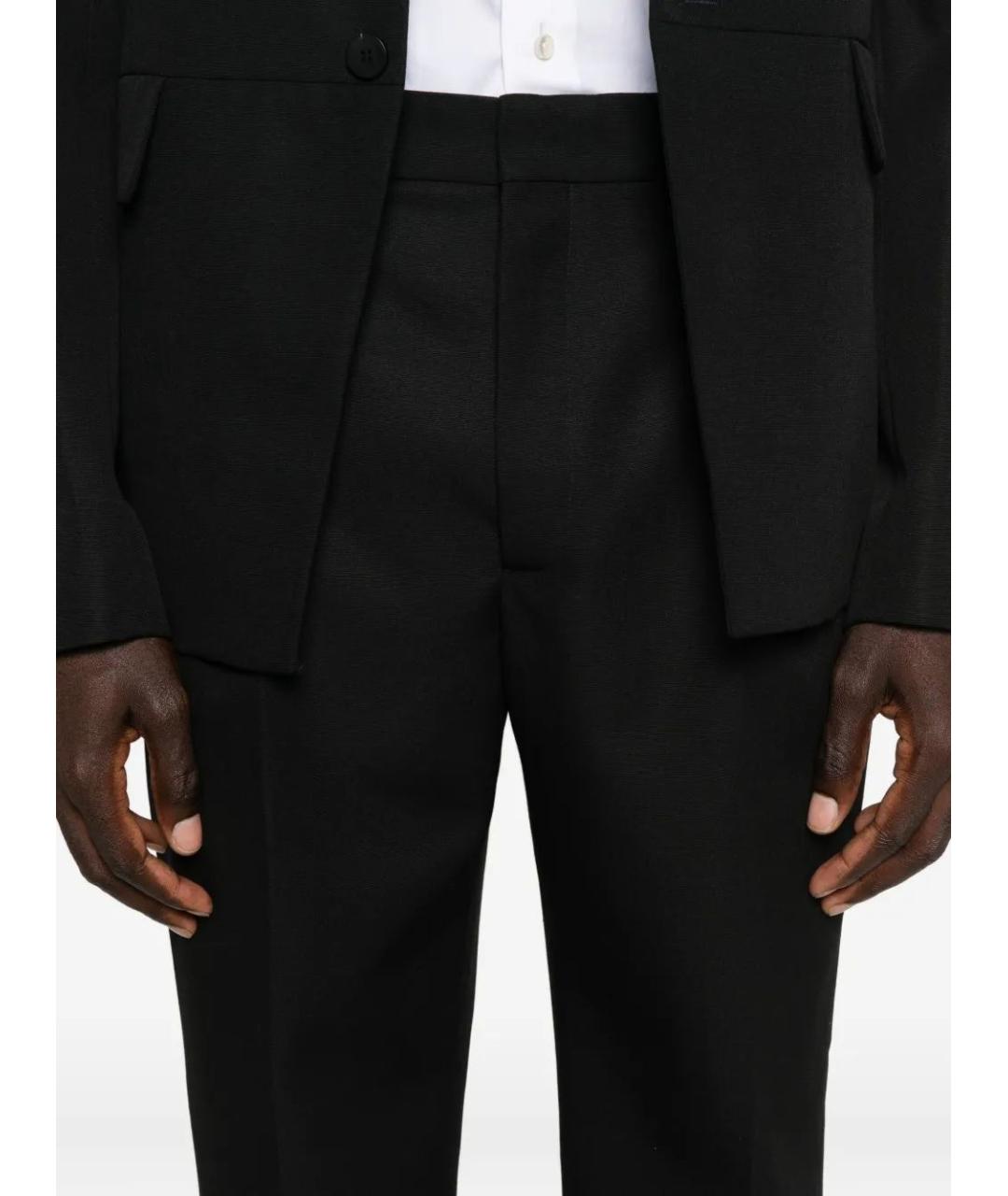 JACQUEMUS Черные хлопковые повседневные брюки, фото 5