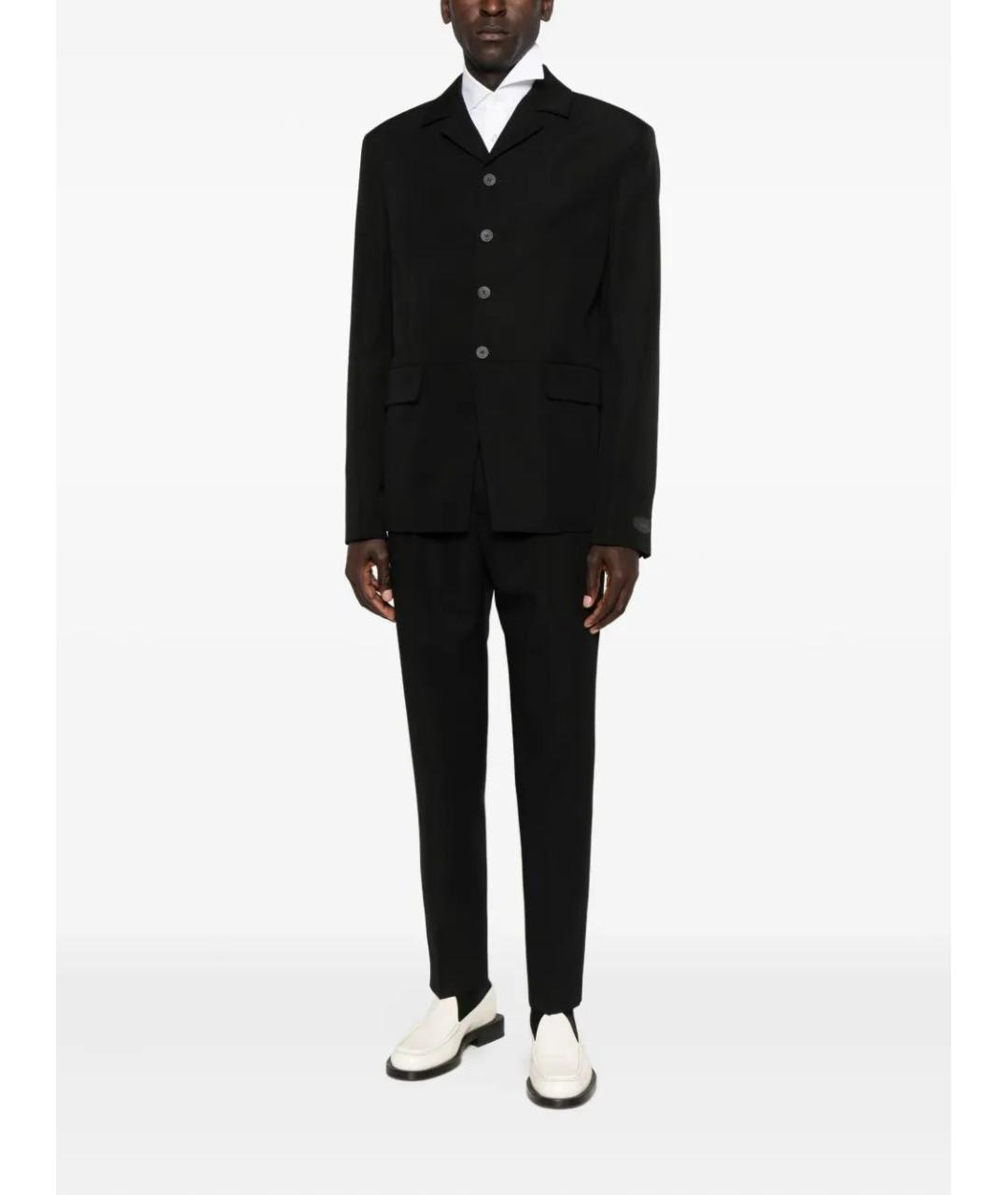JACQUEMUS Черные хлопковые повседневные брюки, фото 2