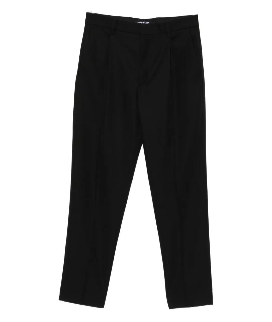 JACQUEMUS Черные хлопковые повседневные брюки, фото 6