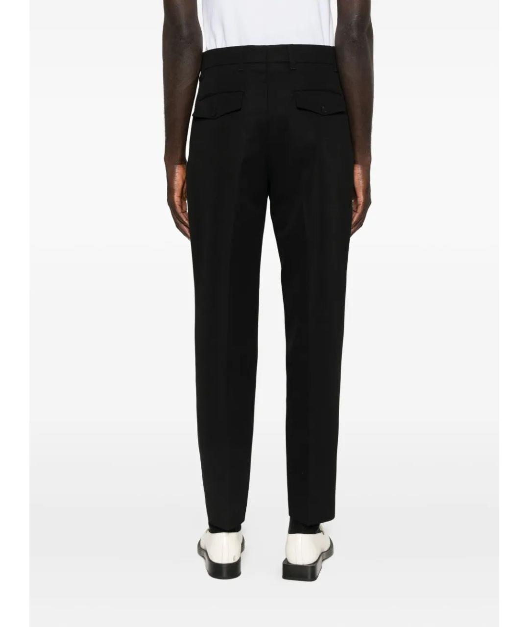 JACQUEMUS Черные хлопковые повседневные брюки, фото 4