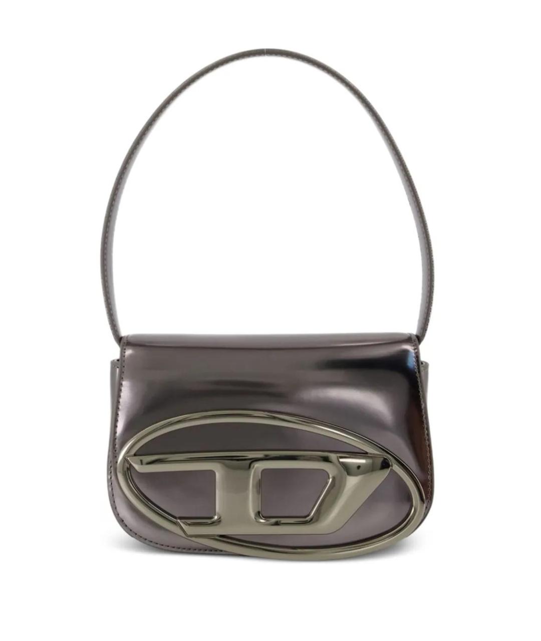 DIESEL Серебряная сумка с короткими ручками, фото 1