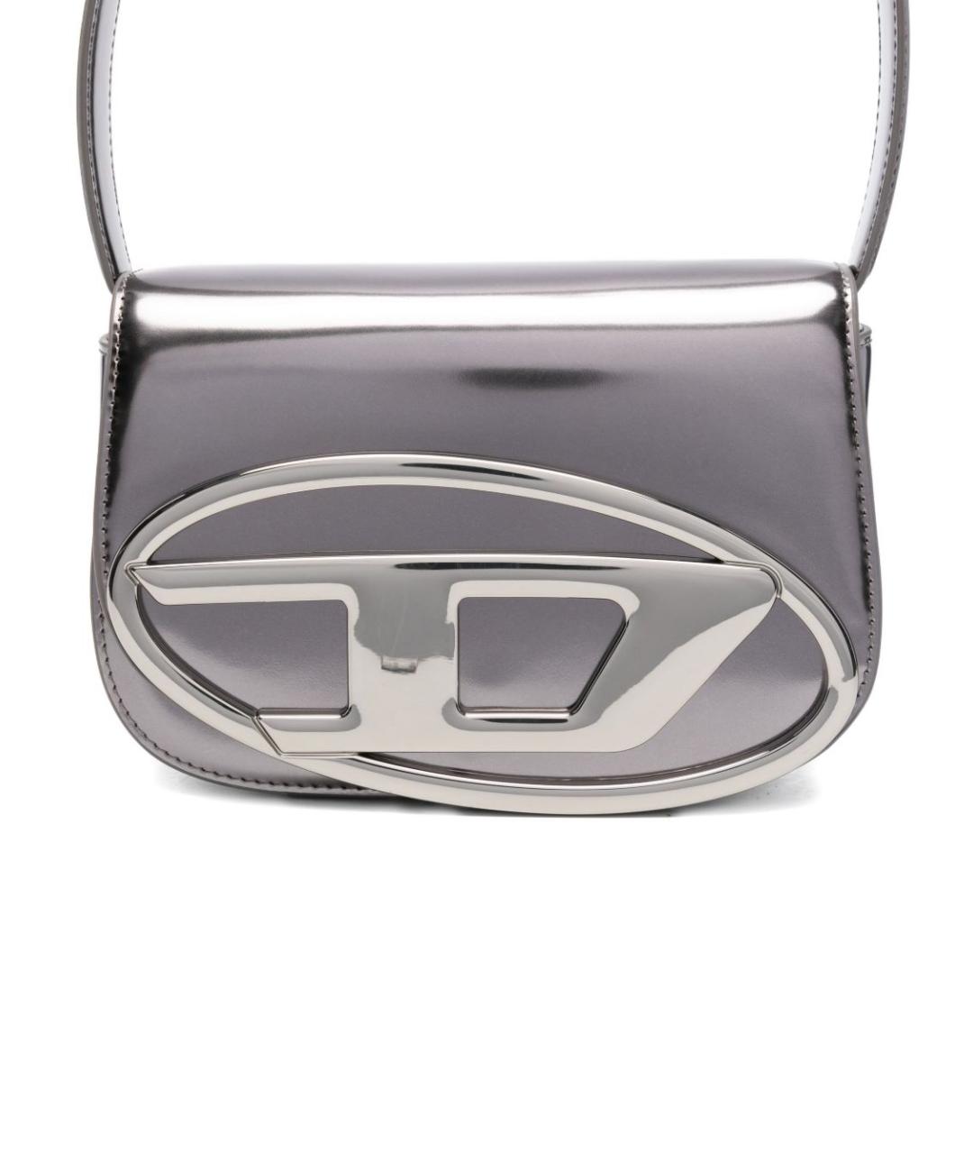 DIESEL Серебряная сумка с короткими ручками, фото 3