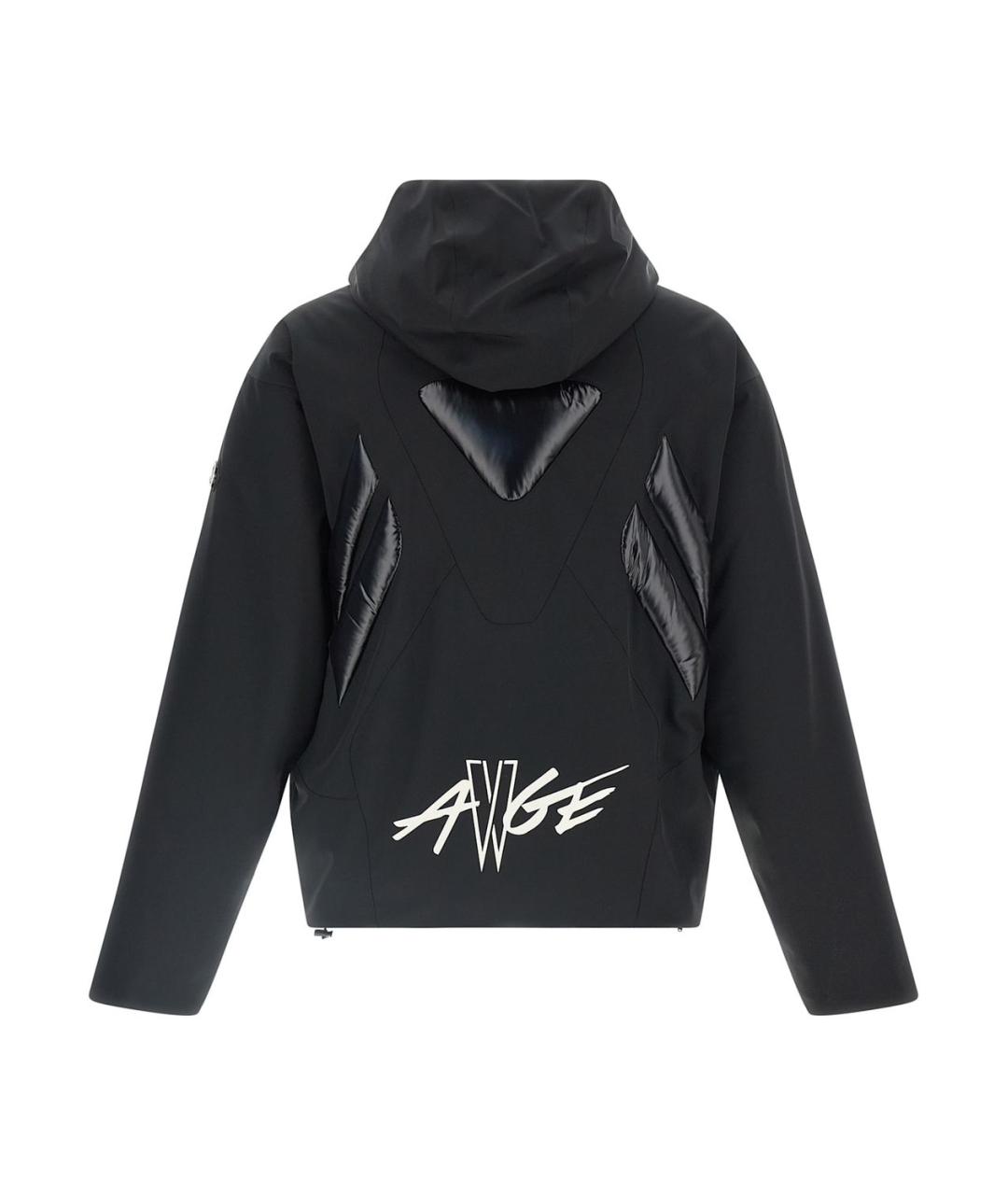 MONCLER Черная полиамидовая куртка, фото 2