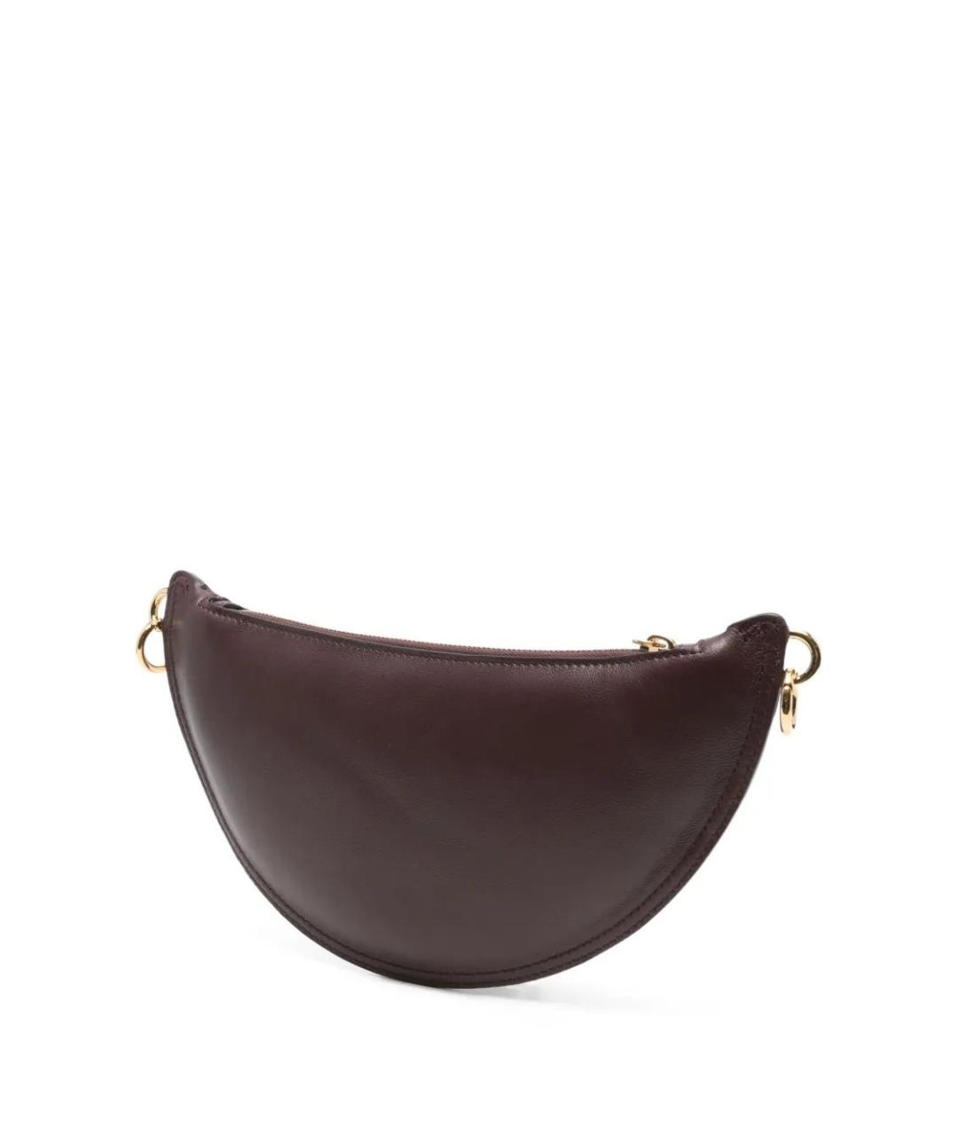 CHLOE Бордовая кожаная сумка с короткими ручками, фото 3