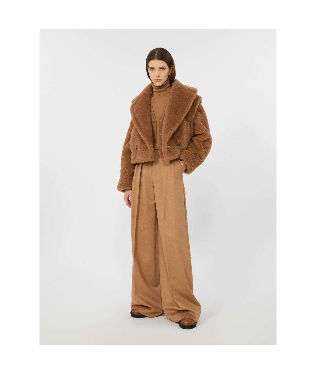 MAX MARA Бежевое шерстяное пальто, фото 5