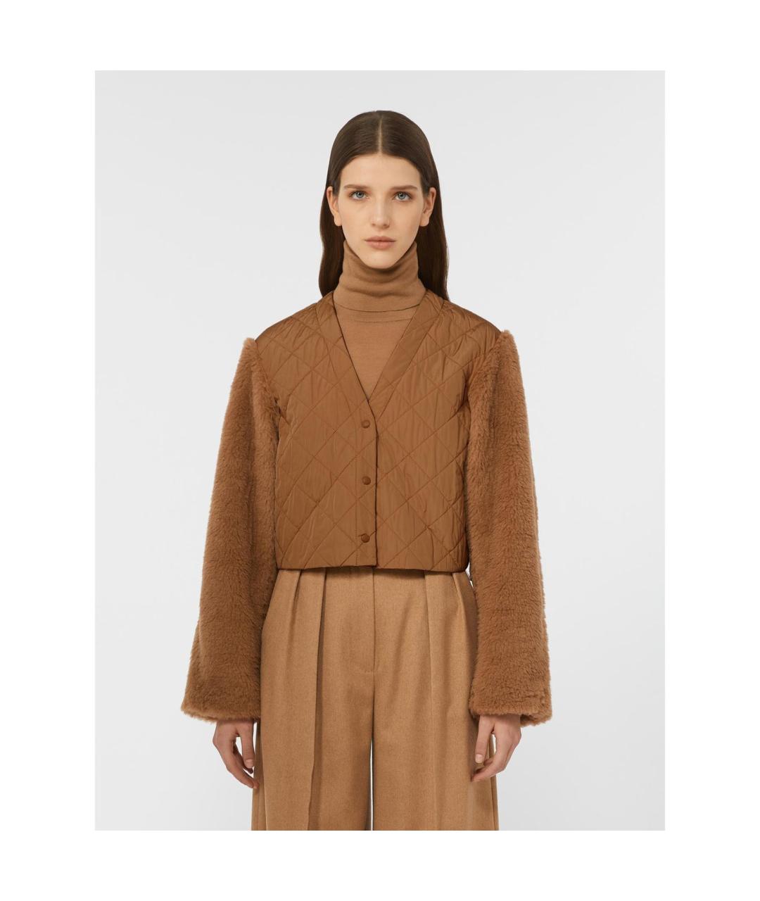 MAX MARA Бежевое шерстяное пальто, фото 6