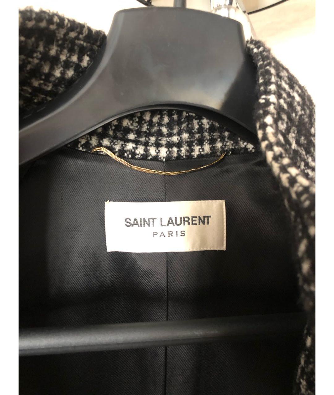 SAINT LAURENT Шерстяное пальто, фото 3