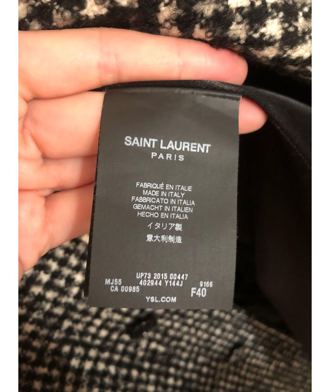 SAINT LAURENT Шерстяное пальто, фото 5