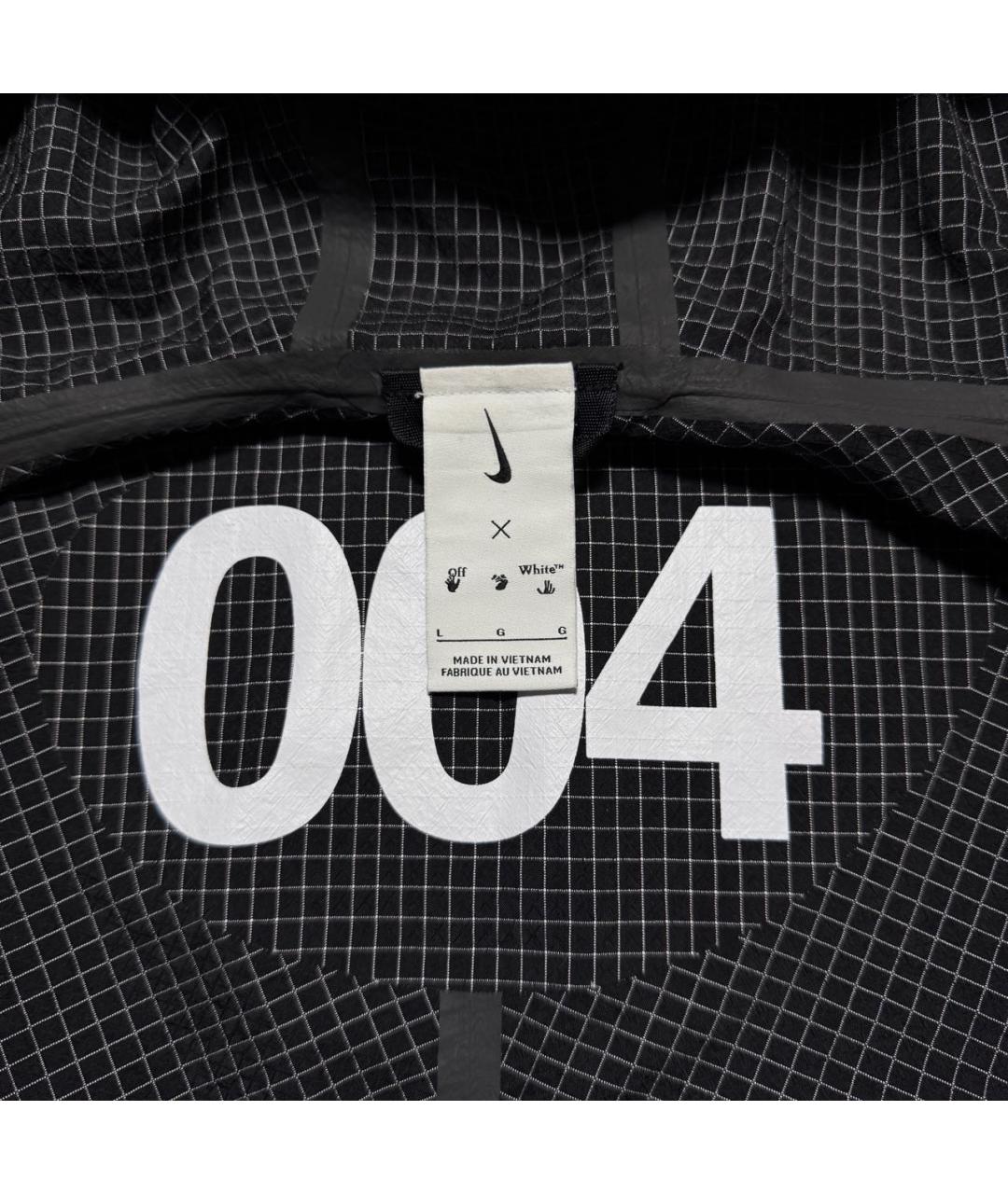 NIKE X OFF-WHITE Черная полиамидовая куртка, фото 3