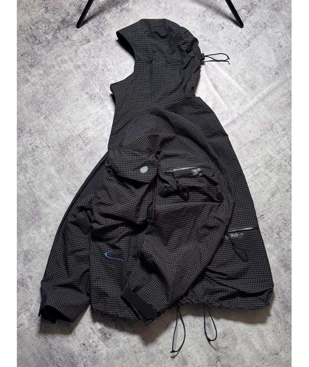 NIKE X OFF-WHITE Черная полиамидовая куртка, фото 2