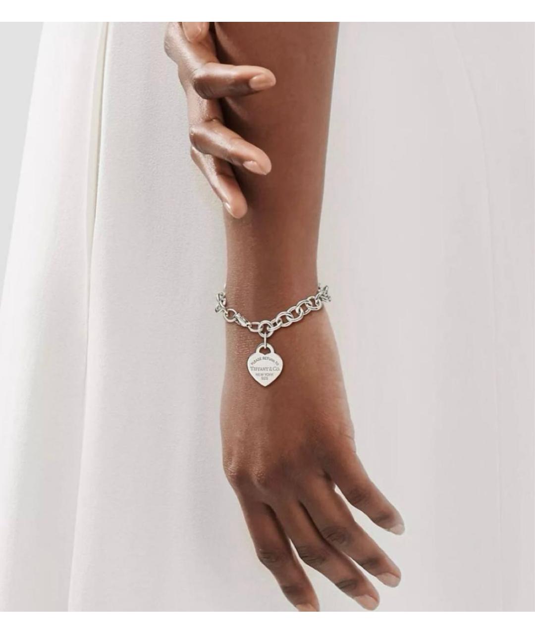 TIFFANY&CO Серебрянный серебряный браслет, фото 5