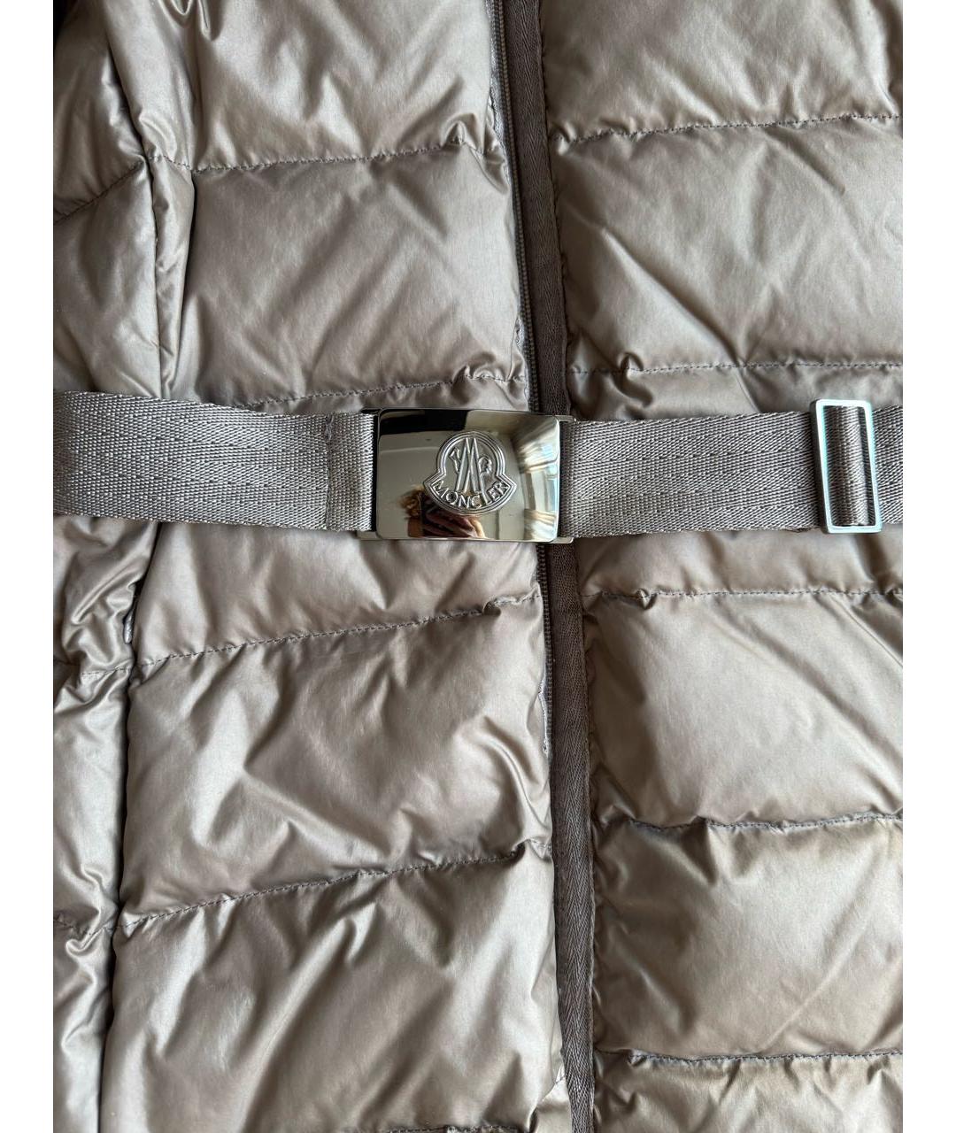 MONCLER Золотой пуховик, фото 3