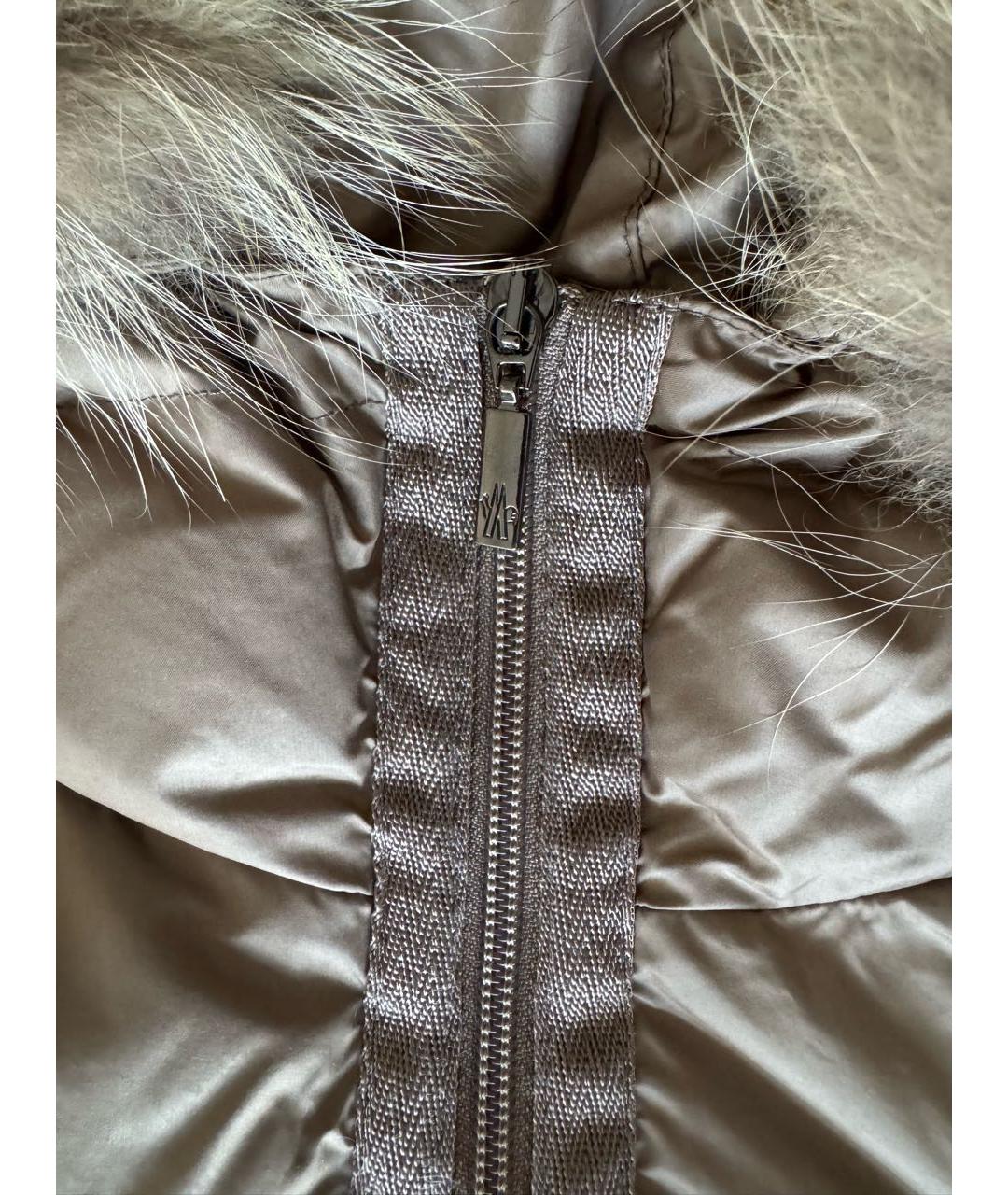 MONCLER Золотой пуховик, фото 4