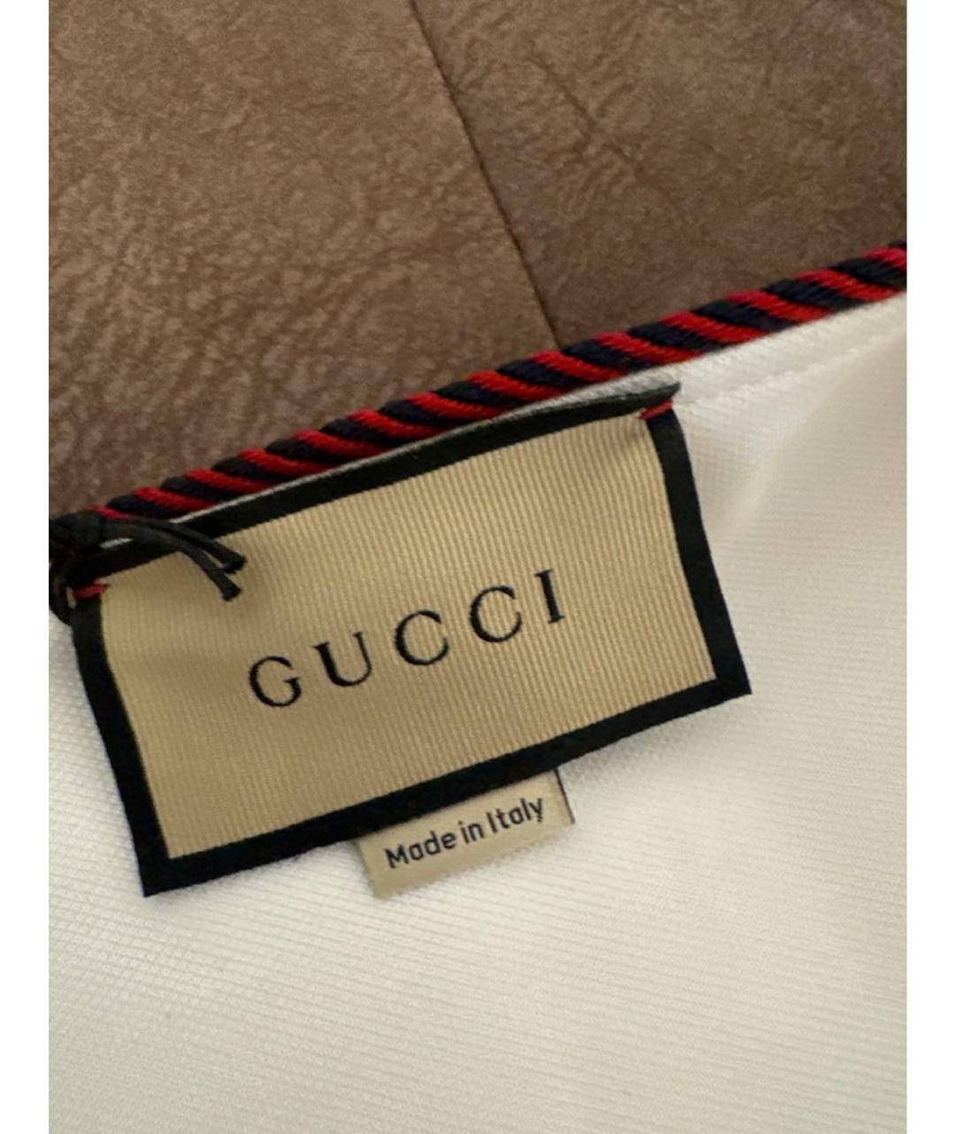 GUCCI Белый хлопковый сарафан, фото 5
