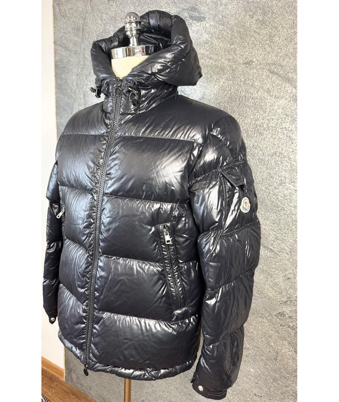 MONCLER GRENOBLE Черный пуховик, фото 4